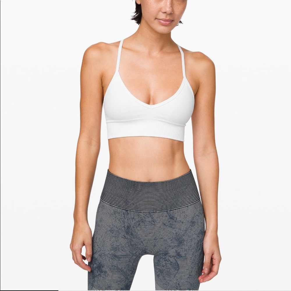 Lululemon Ebb To Street Bra II white